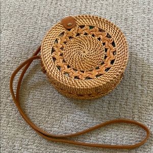 Circle Woven Handbag
